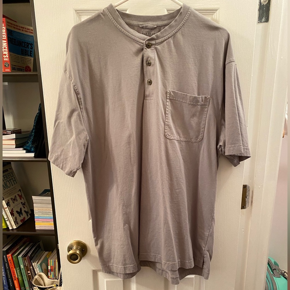 Men’s RedHead Henley Pocket Short-Sleeve Shirt